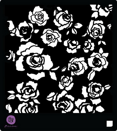 Prima - Stencil - Wild Roses